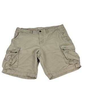 Urban Pipeline Mens Cargo Shorts Classic Length 100% Cotton Size 44 Khaki